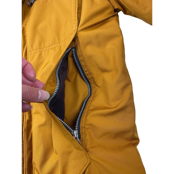 REI Men's Small Reversible Insulated Jacket Yellow/Gray Full Zip Outdoor Hiking - Picture 4 of 12